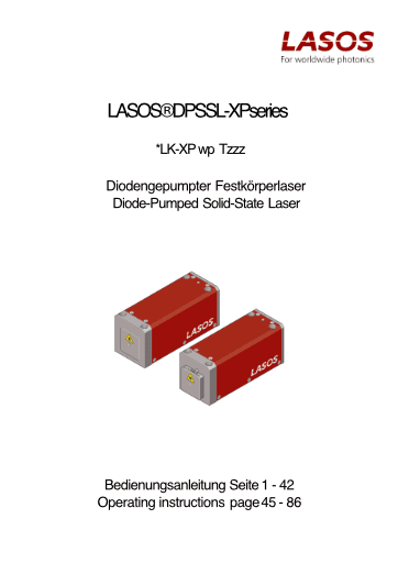 LASOS DPSSL XP manual